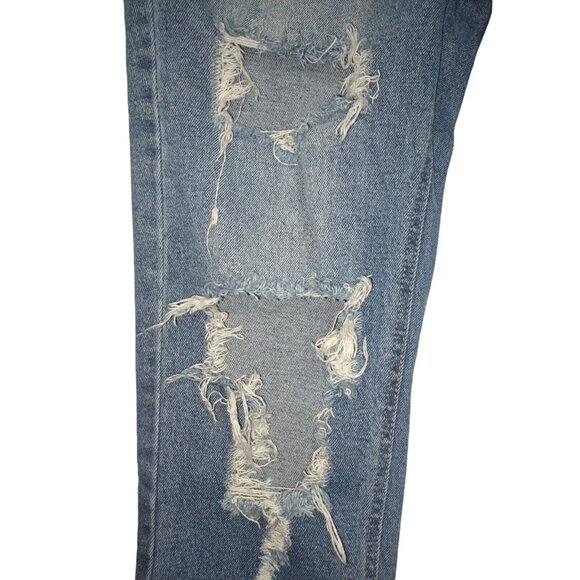 Y2K Cello Ripped Streetwear Grunge Boyfriend Casual-Chic Laid-Back Jeans Size 9 - Picture 6 of 14